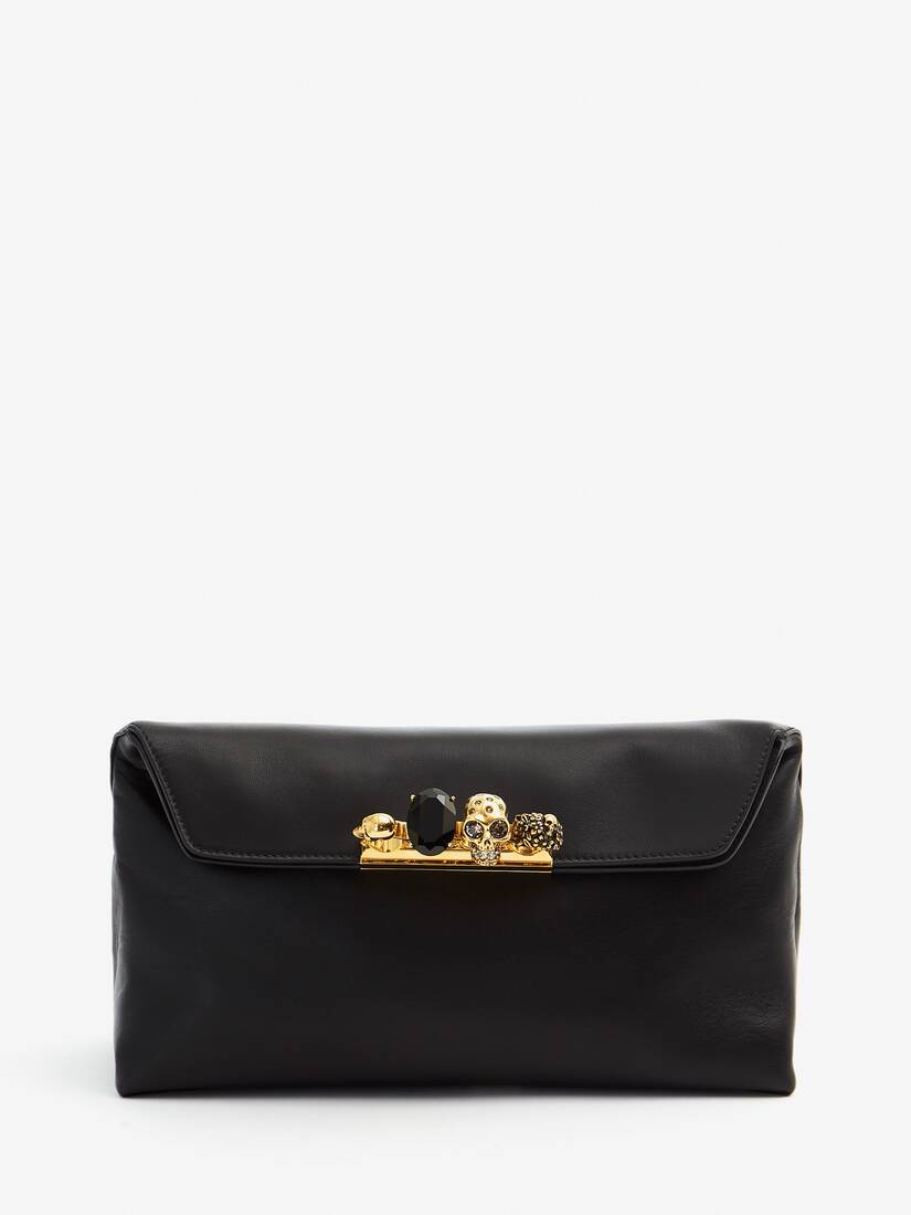 Bolsos De Mano Alexander McQueen Skull Pouch Mujer - Negros - Mexico 053-PGRQEF